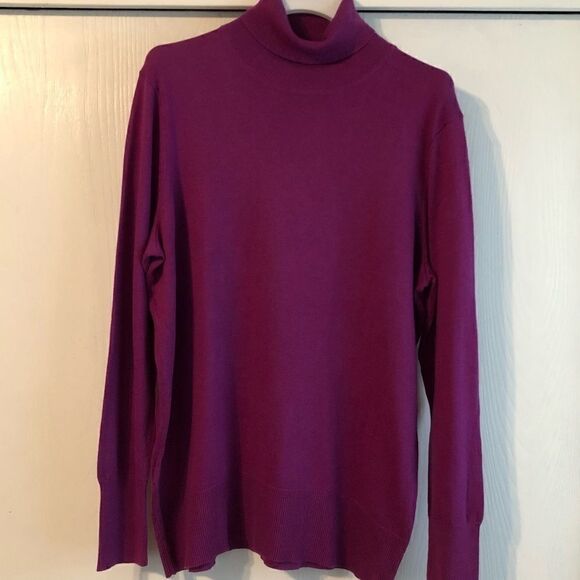 Eddie Bauer Purple Turtleneck Sweater Size XXL - Picture 1 of 6
